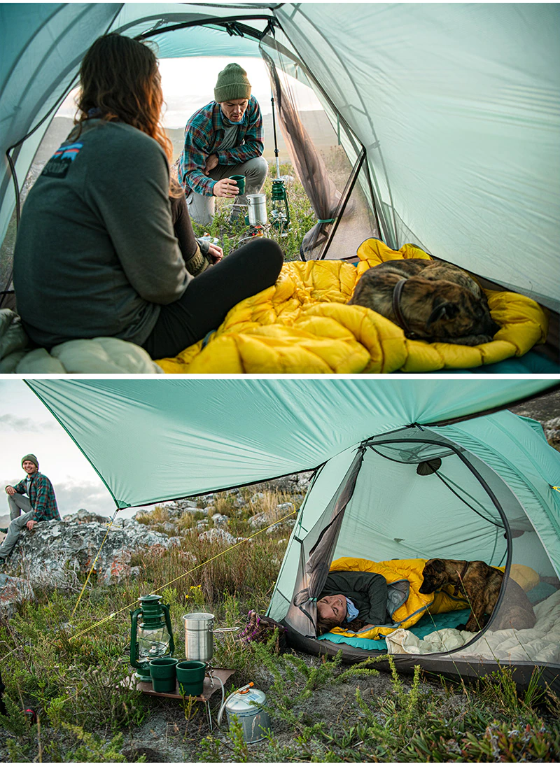 Cheap Goat Tents  New Arrival SHARED 2 Ultralight Outdoor Camping 20D Single Silicone Nylon Waterproof Tent Tents 